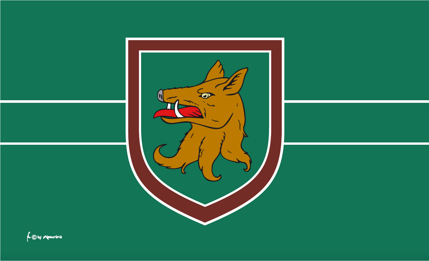 Wolfskopf 2 Jägerflagge