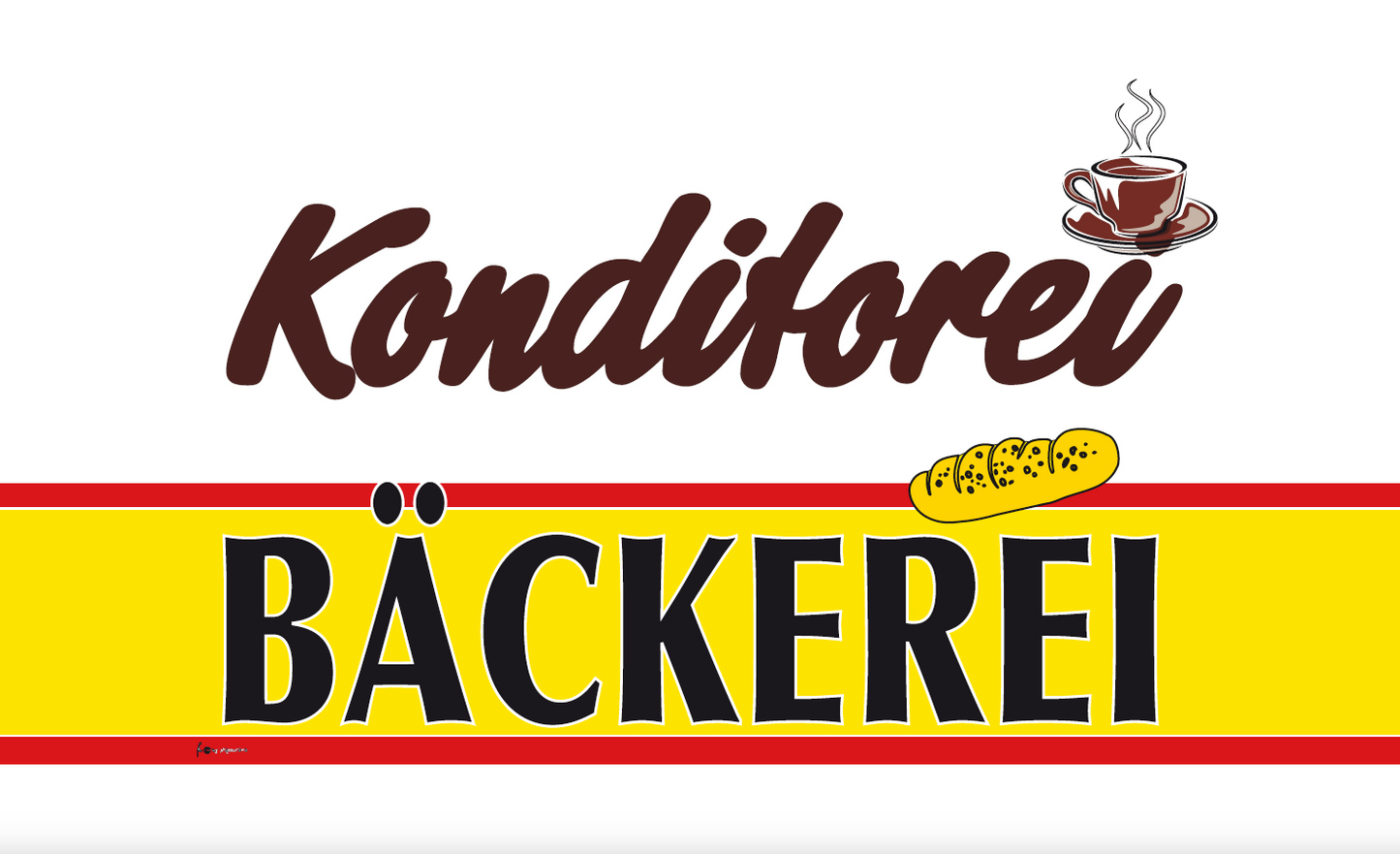 Konditorei & Bäckerei-Flagge,Gastronomieflaggen, Hotel, Café, Restaurant, Bistro