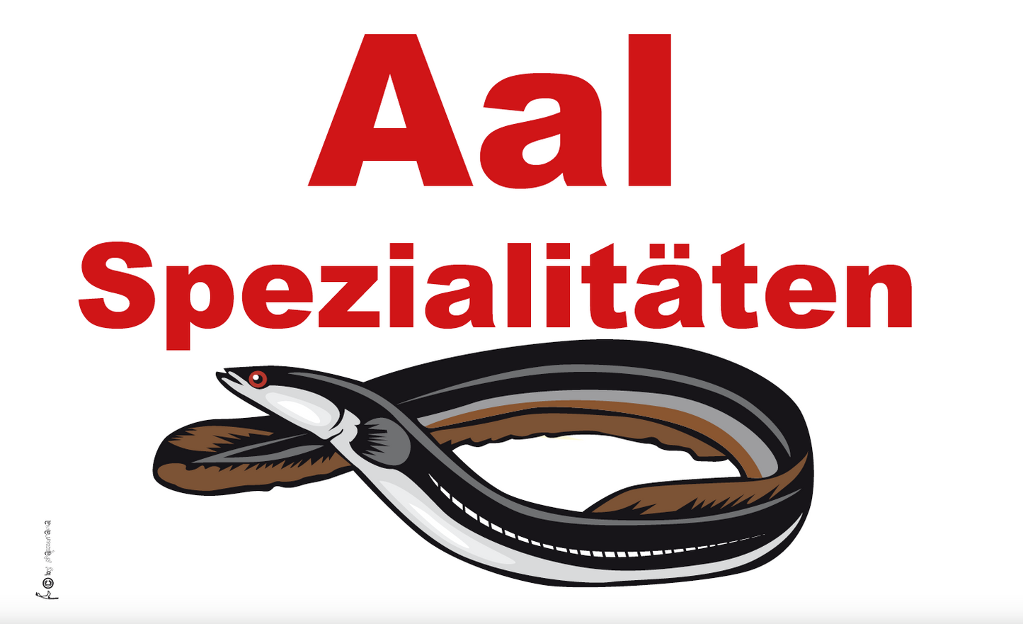 Aal Spezialitäten-Flagge,Verkaufs-,Werbung-,Marketingflaggen, Hotel, Restaurant, Bistro