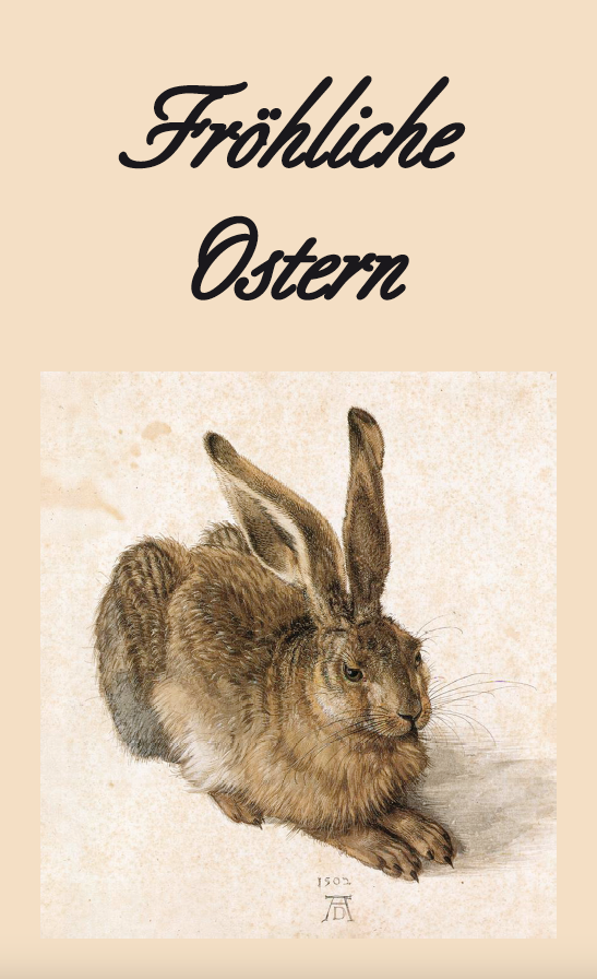 Osterhase Dürer, Osterflagge, Ostern