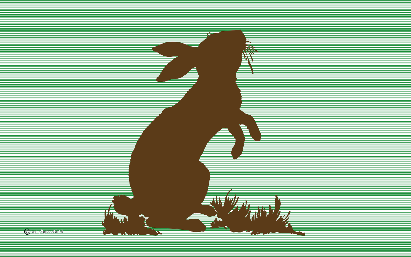 Osterhase Stehend, Jägerflagge, Jagd, Wildflagge, Försterflagge, Jagdgewehr, Jagd, Ostern