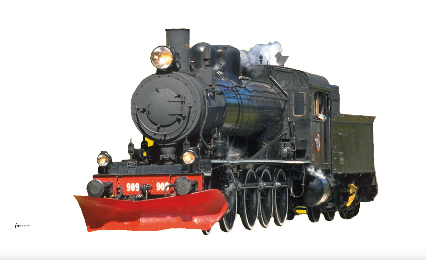 Dampflock-Flagge, weiß,Eisenbahner, Modelleisenbahner, Modellbau