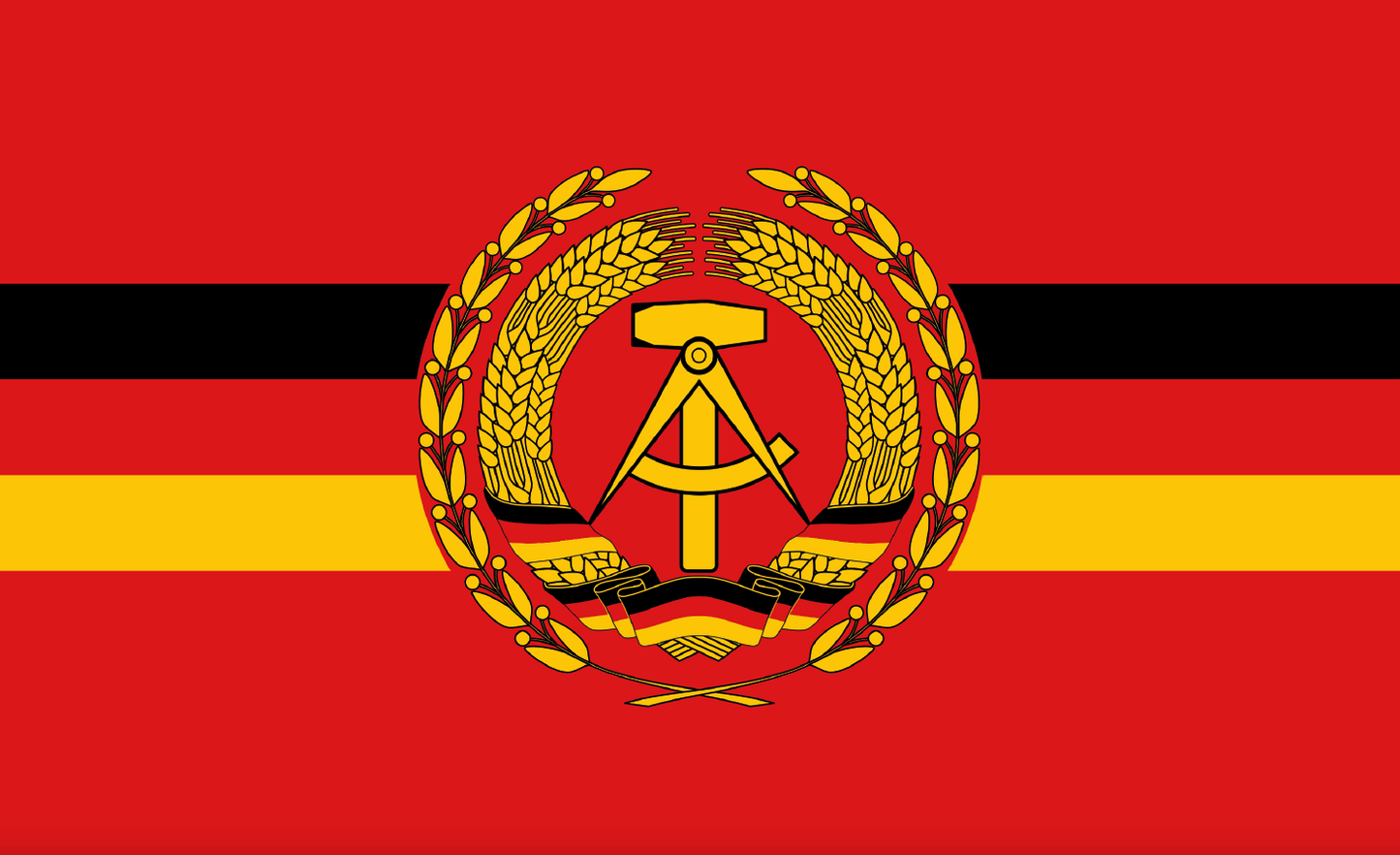 Dienstflagge Kampfschiffe DDR, DDR Flagge, DDR Fahne