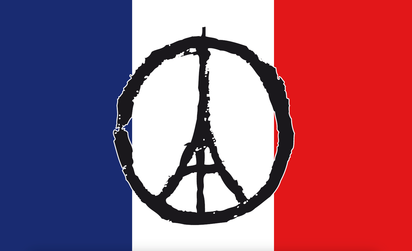 Peace Eifelturm, Frankreichflagge