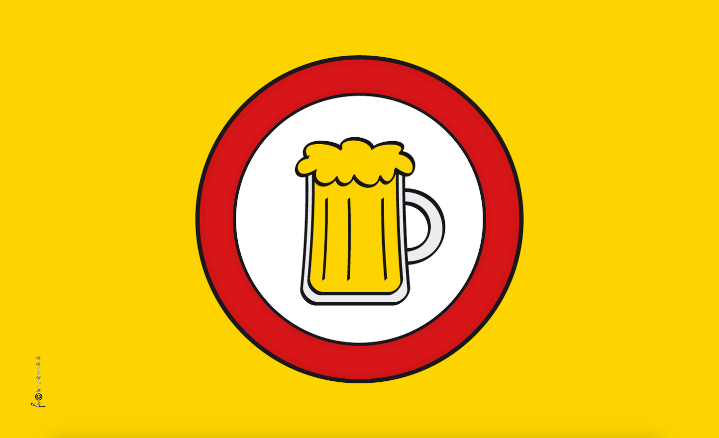 Bier Erlaubt-Flagge, Gastronomieflagge, Hotel, Restaurant, Bistro