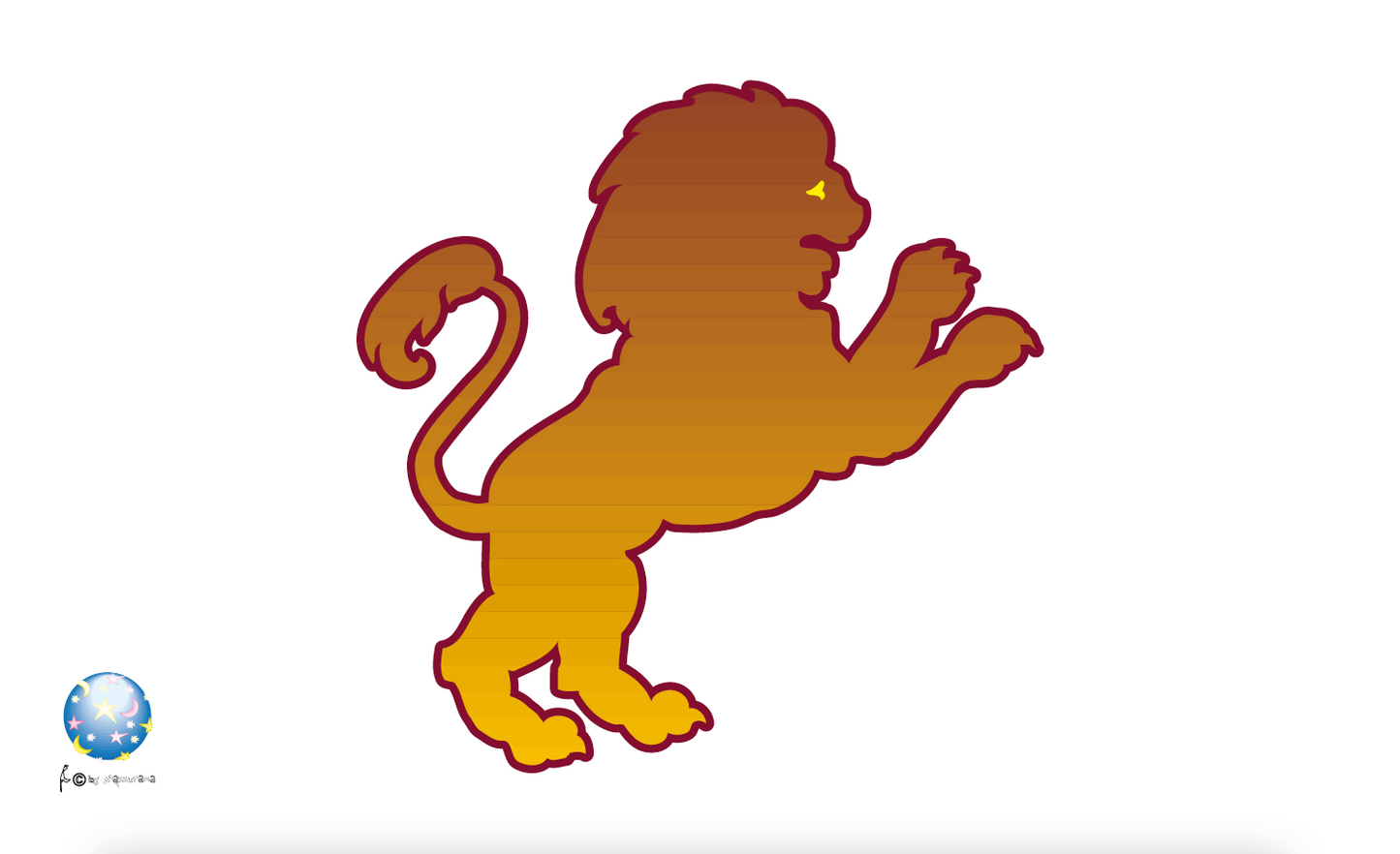 Löwe Sternzeichen-Flagge,2,Sternendeuter,Astrologie