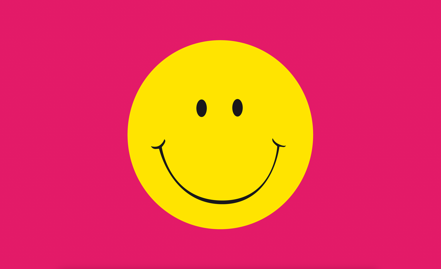Smily-Flagge,pink,Spassfahnen, Fantasiefahnen, Kinderfahnen, Zeichenfahnen