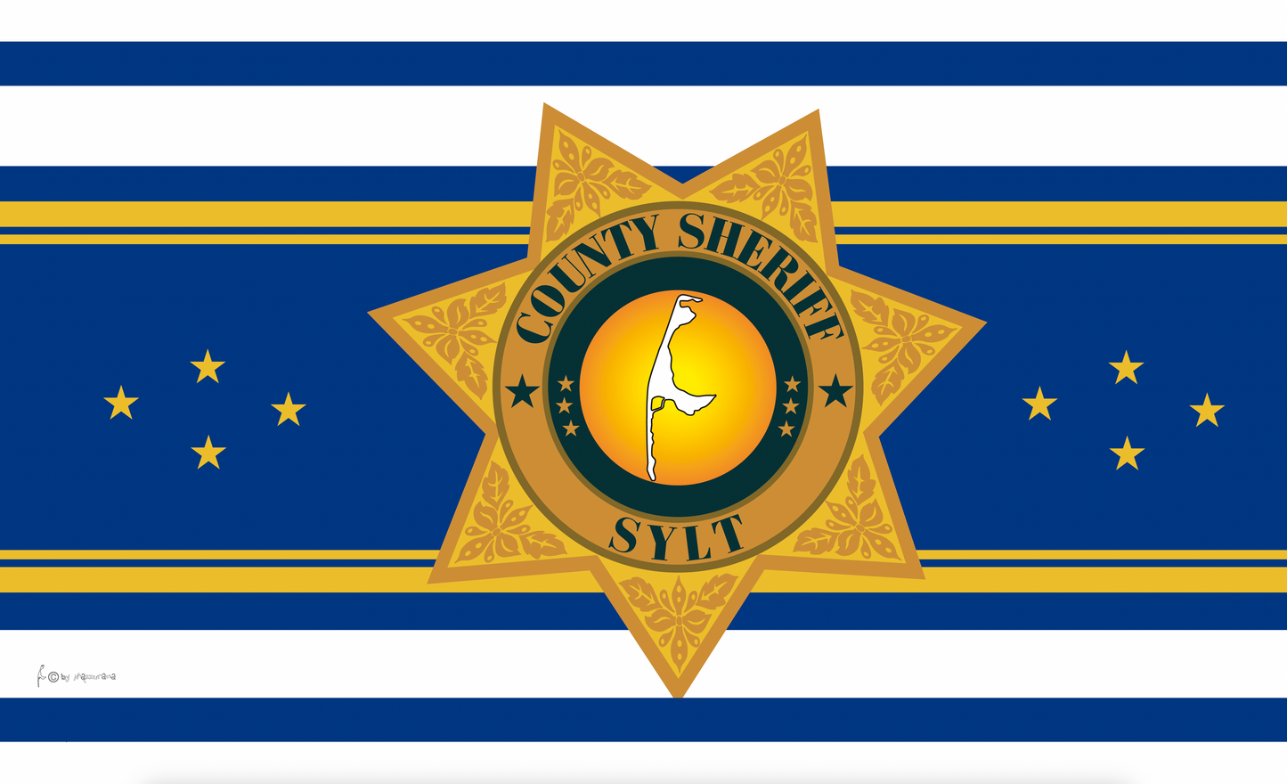 County Sheriff Sylt Flagge – Dein Statement für Sylter Freiheit