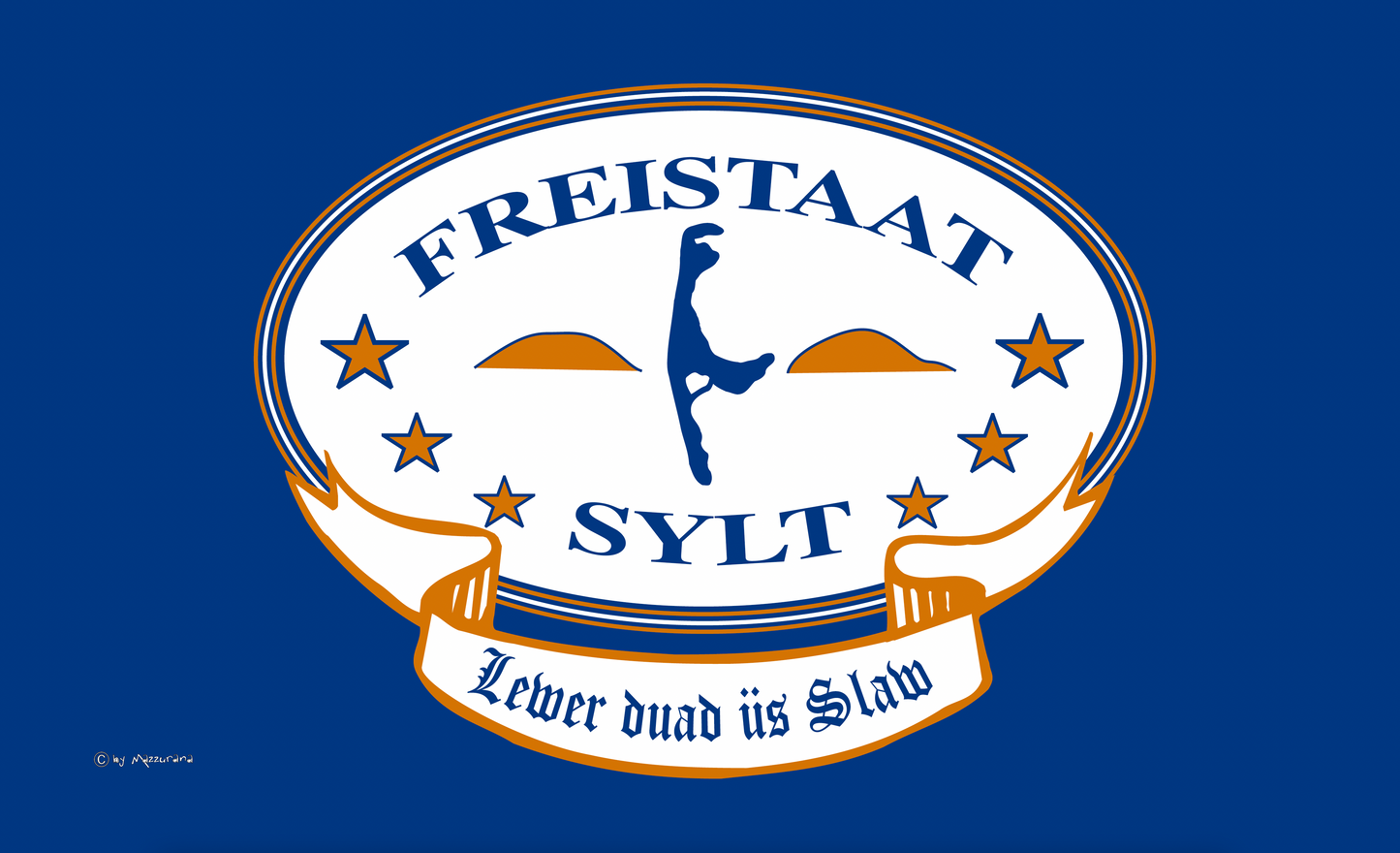 Freistaat Sylt Flagge – Nordsee-Stolz in Blau