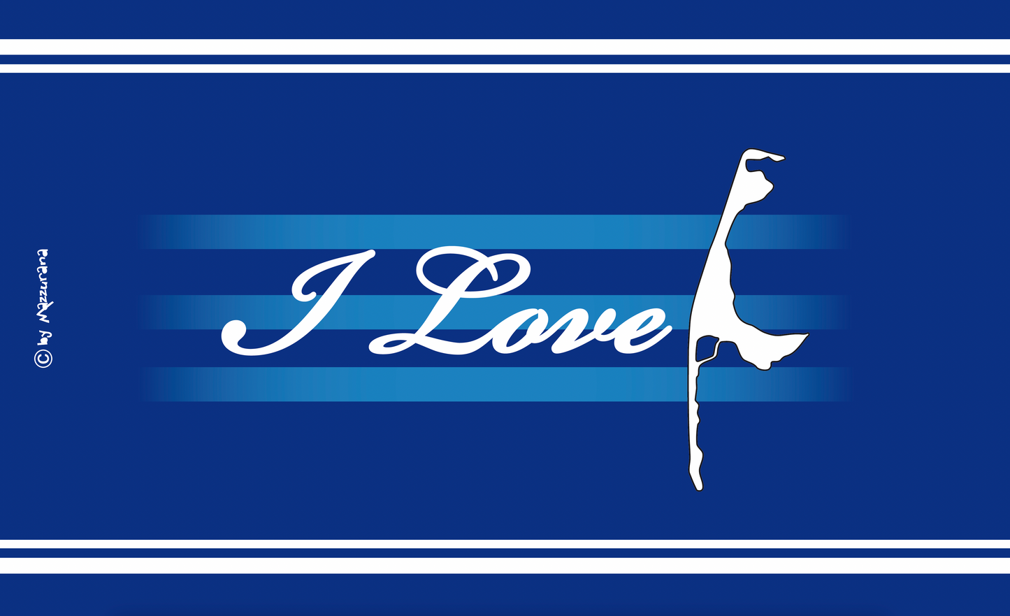 I Love Sylt Flagge Schriftzug – Deine Liebeserklärung an die Insel