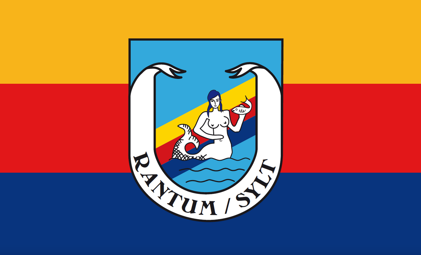Rantum Sylt Flagge – Maritimes Erbe in traditioneller Farbgebung