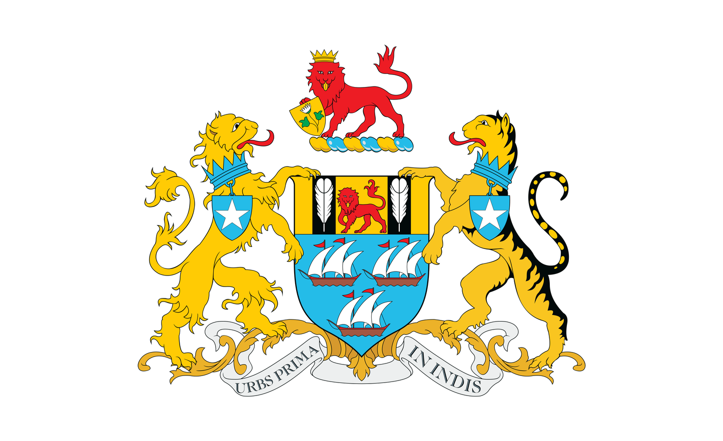 Bombayflagge Wappen, Mumbaiflagge Wappen, Bobay, Nationalfahnen