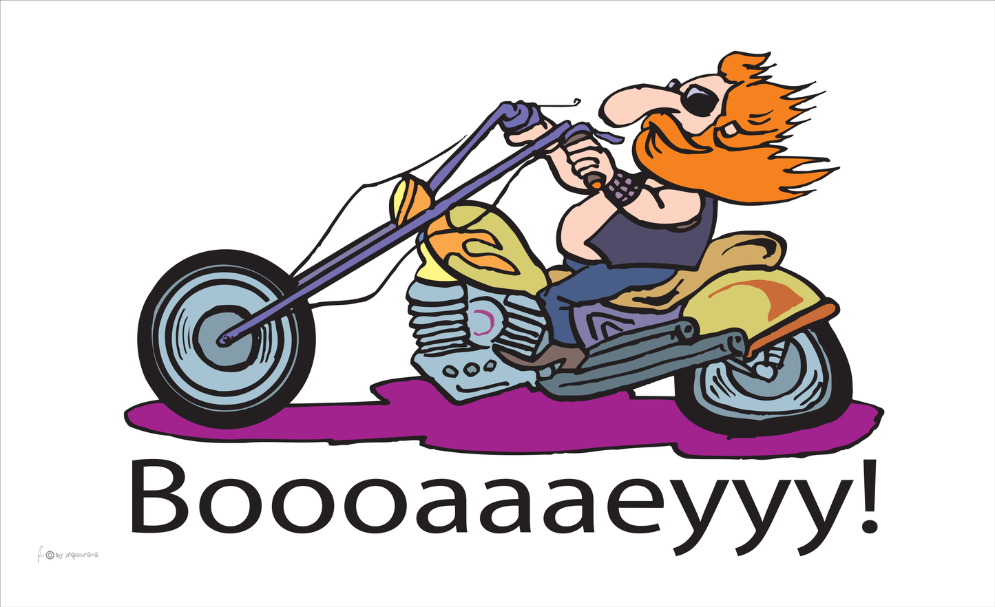 Biker Boooaaaeyyy-Flagge, Motorradflagge, Motorrad, Bikerflagge