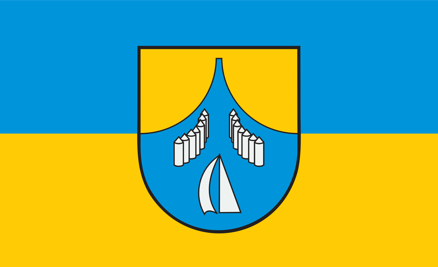 Borgwedel Flagge, Schleswig-Holstein