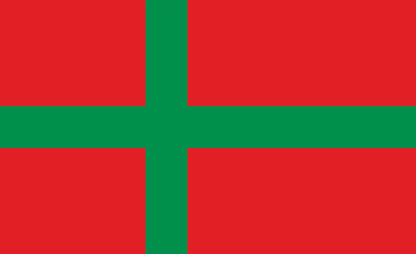 Bornholmflagge, Dänemark, Nationalflaggen, Nationalfahnen