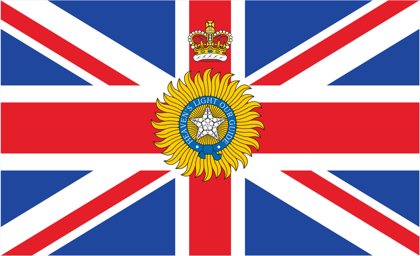 British India Viceroy-Flagge, Indien, GB, Großbitanienflagge, Nationalfahnen