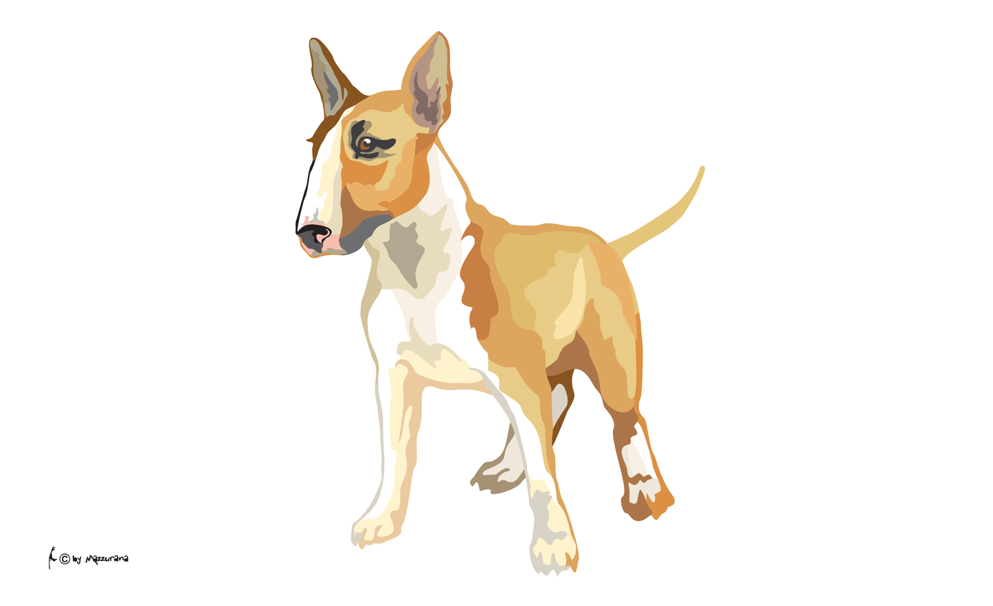 Bull Terrier flag, dog flag, animal flags, sports flags, club flags, association flags, terrier