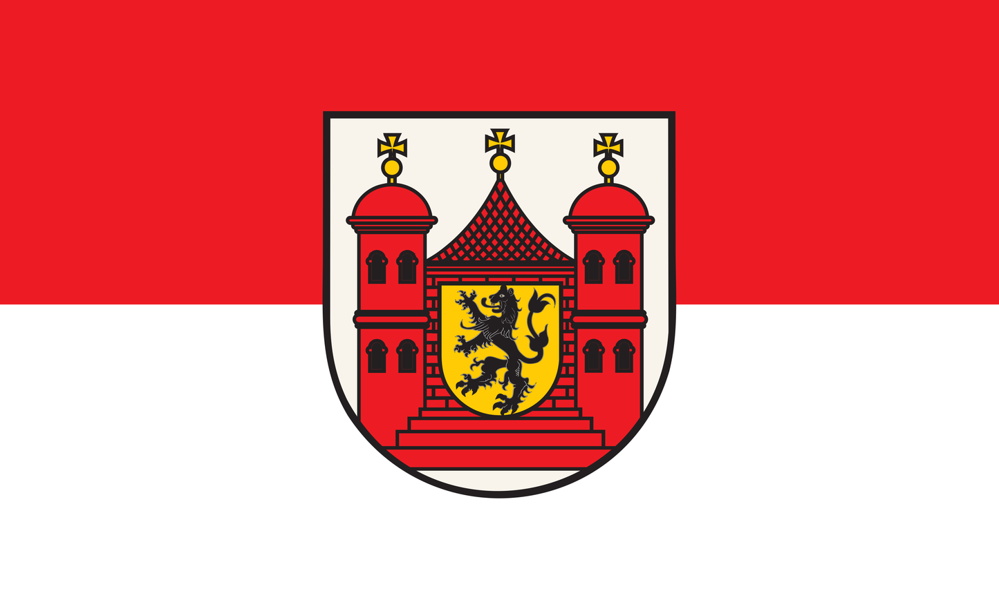 Burgstädt Flagge, Sachsen