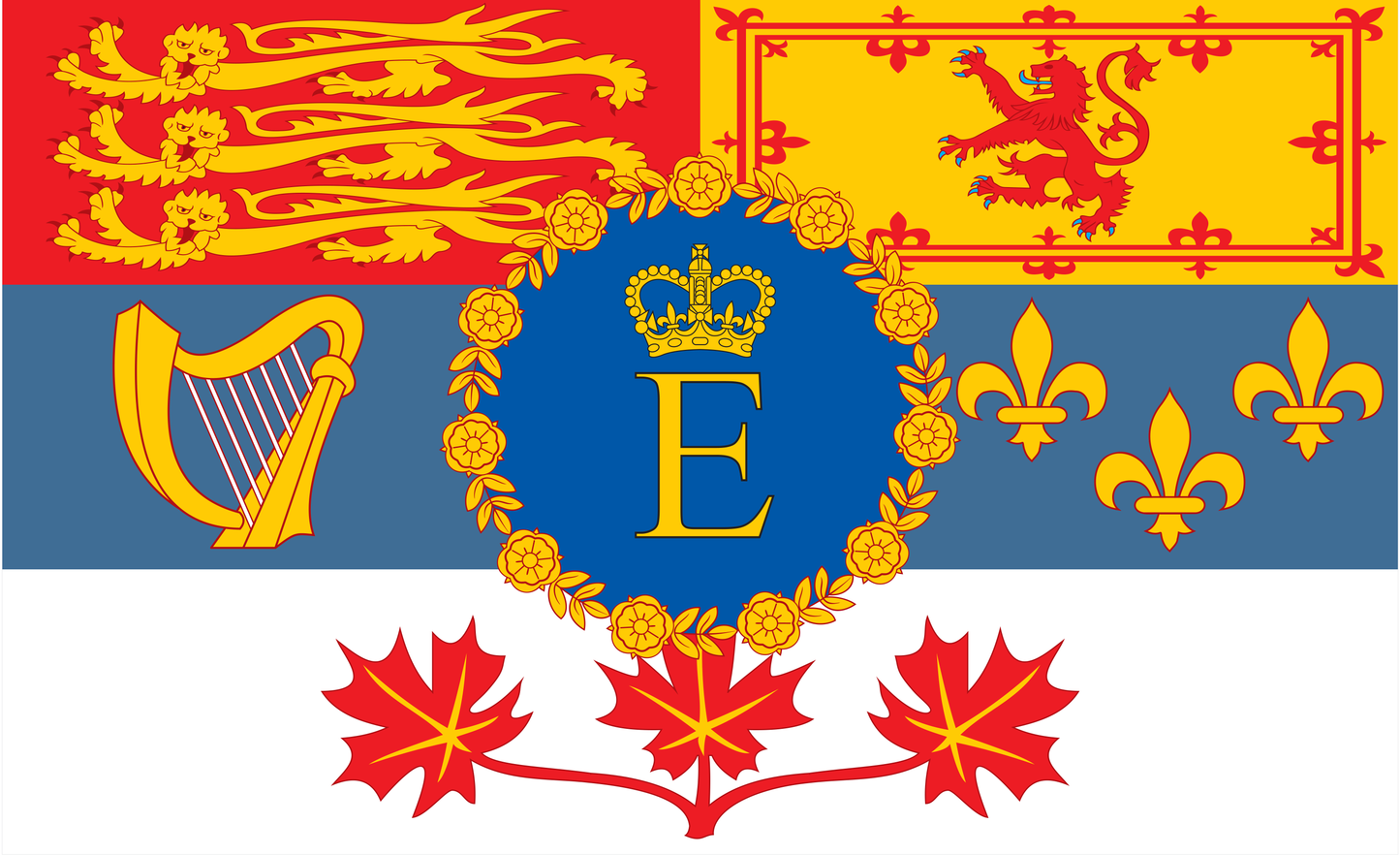 Kanada, Elisabeth 2.-Flagge, Nationalfahnen