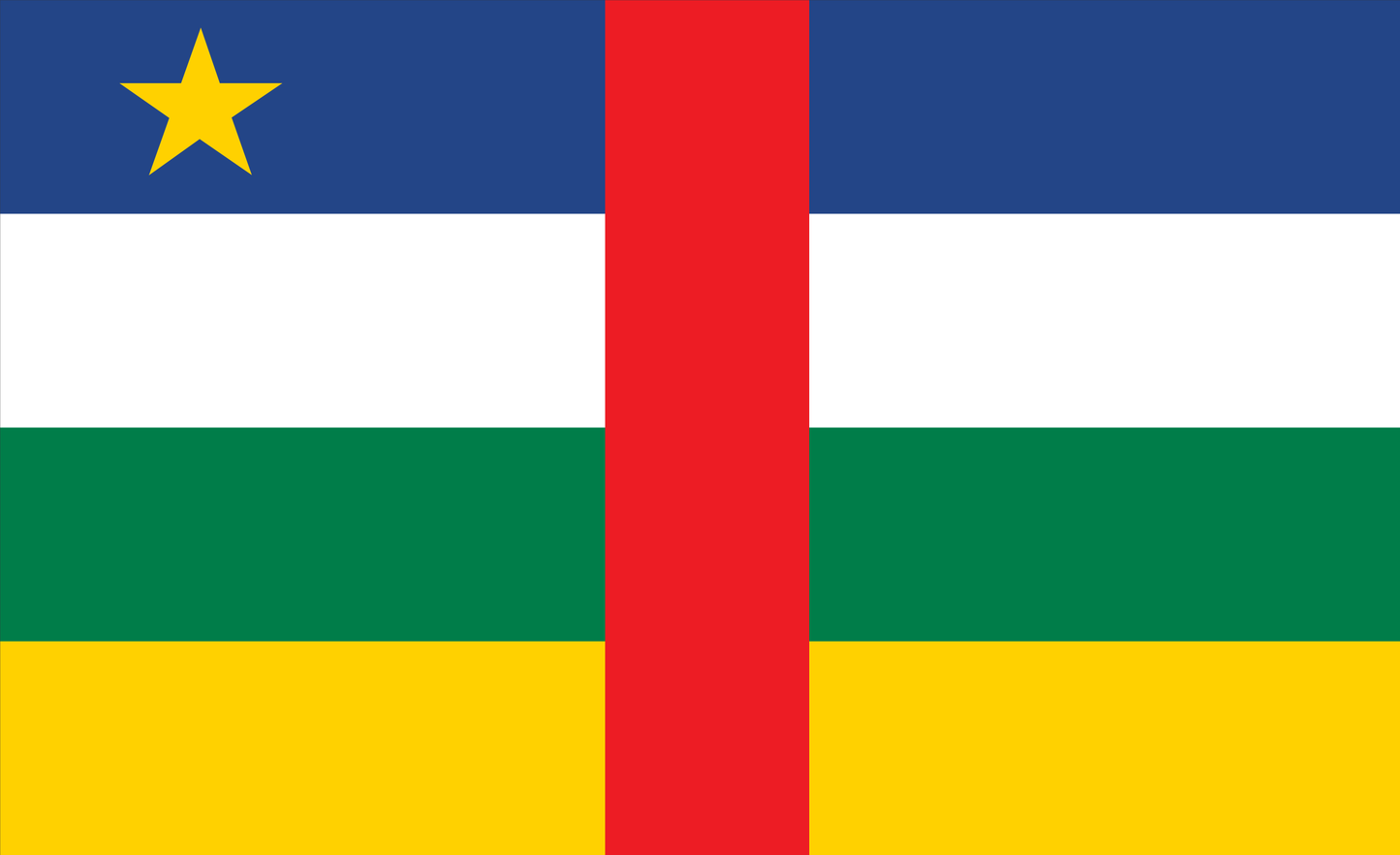 Zentral Afrikanische Republik-Flagge, Nationalfahnen