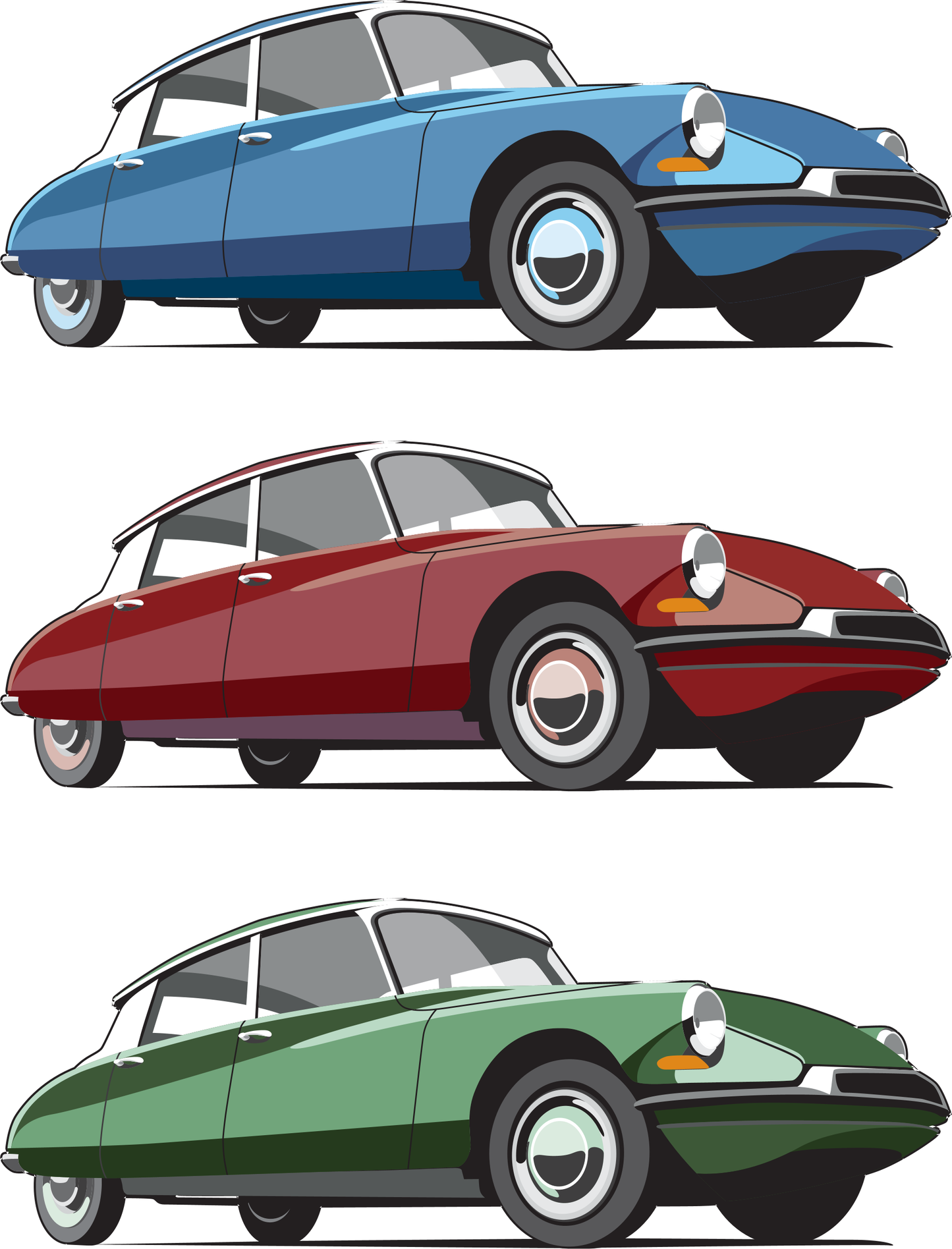Citroen DS, Classic DS, classic car flag, classic cars, car, car flag, car flag, vintage car