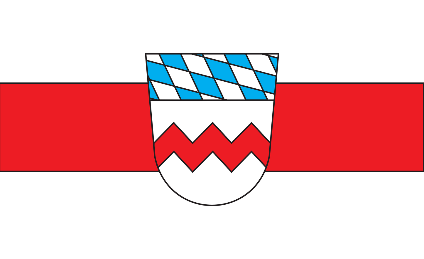 Dachau Kreis Flagge Bayern