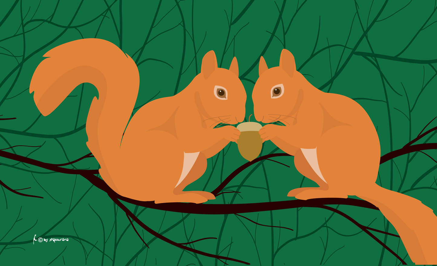 Eichhörnchen Flagge, Tierflaggen