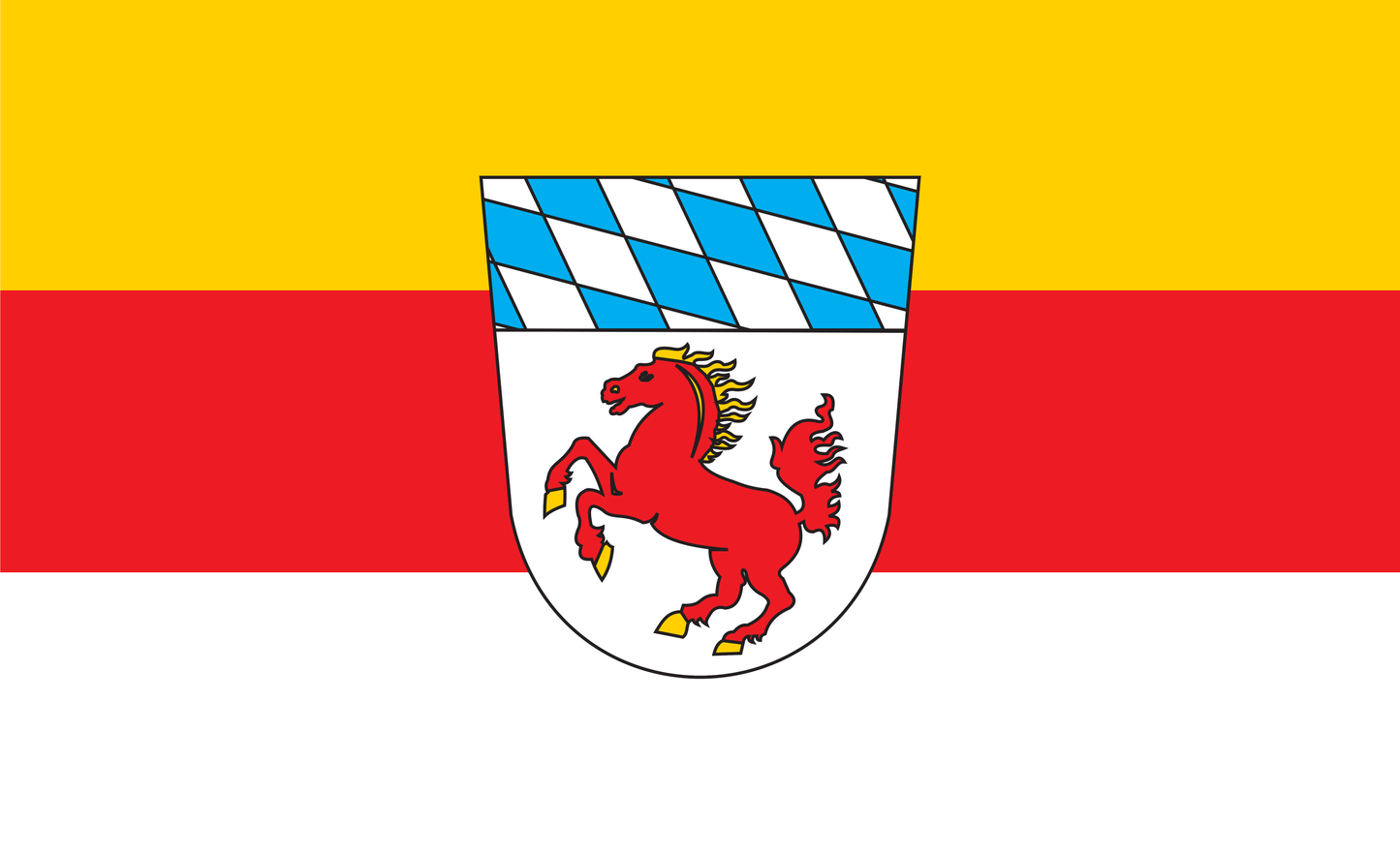 Erding Kreis Flagge Bayern
