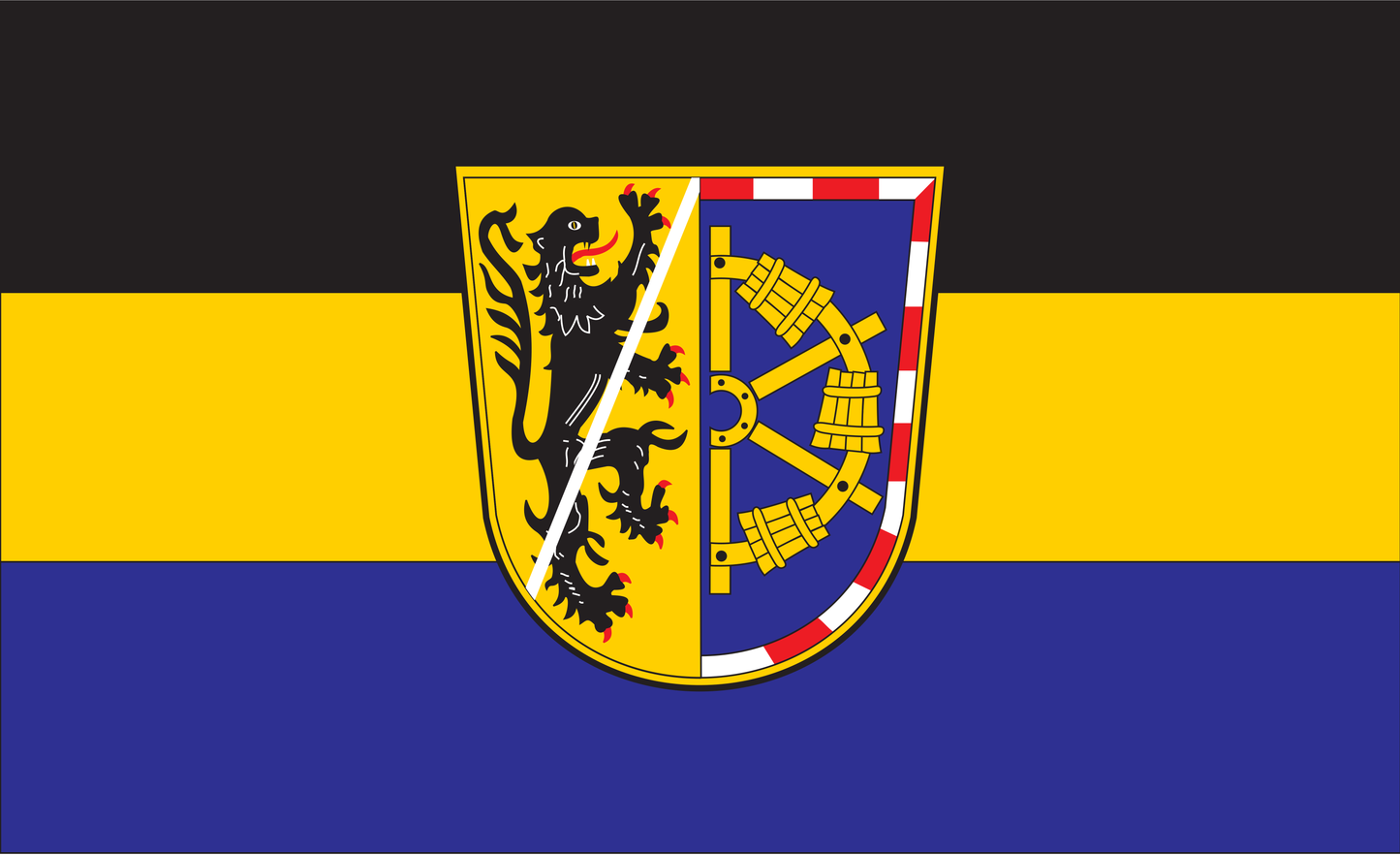Erlangen Hochstadt Kreis Flagge Bayern