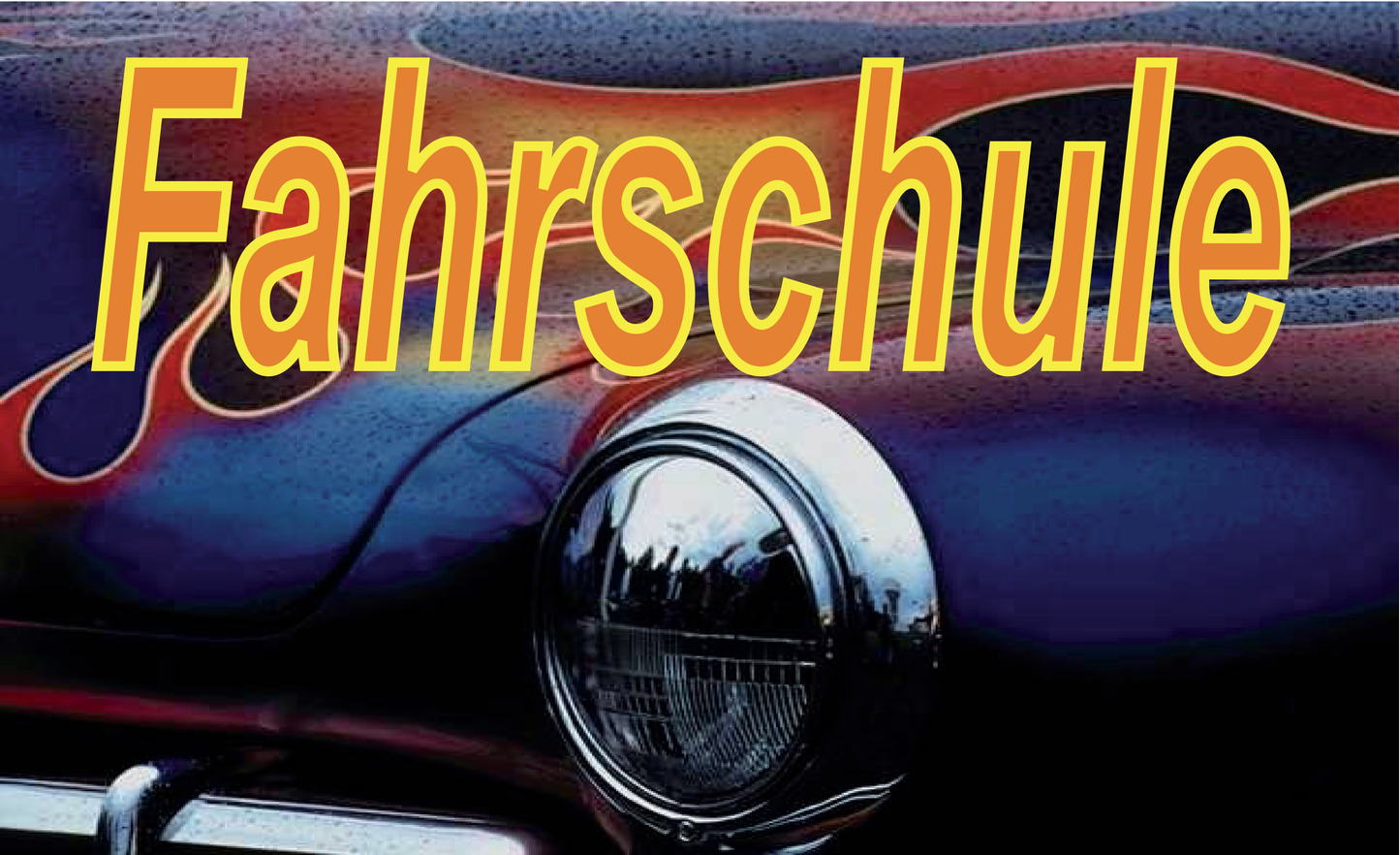 Fahrschuleflagge,Berufe-, Firmen-,Werbeflaggen