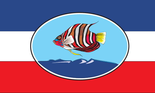 Fisch bunt Flagge
