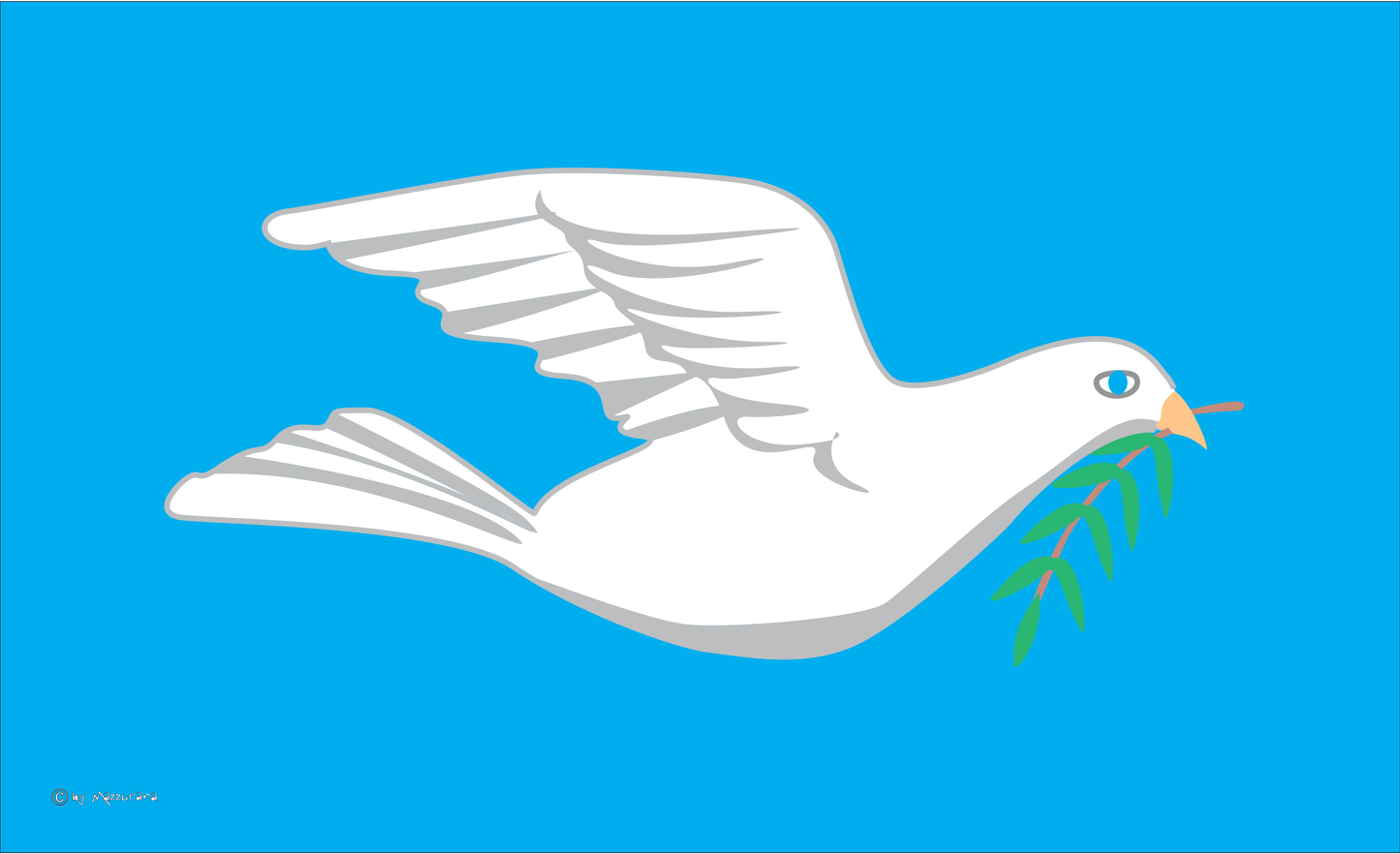 Friedenstaube-Flagge,im Flug,Tierflaggen,Tierzüchter-Flaggen