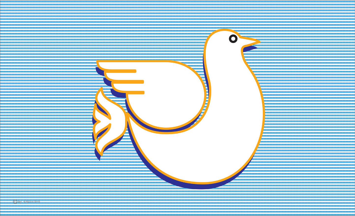 Friedenstaube-Flagge,gestreift,Tierflaggen,Tierzüchter-Flaggen