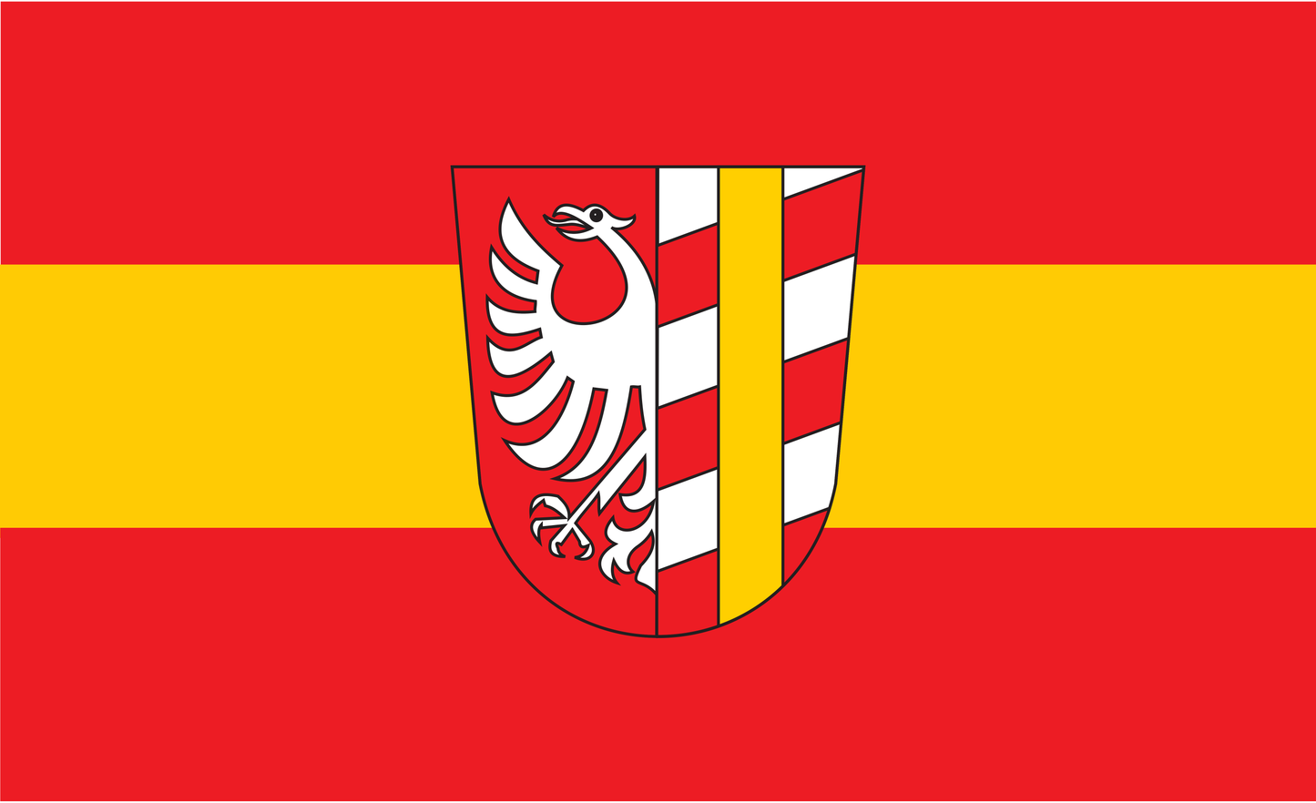 Günzburg Kreis Flagge Bayern