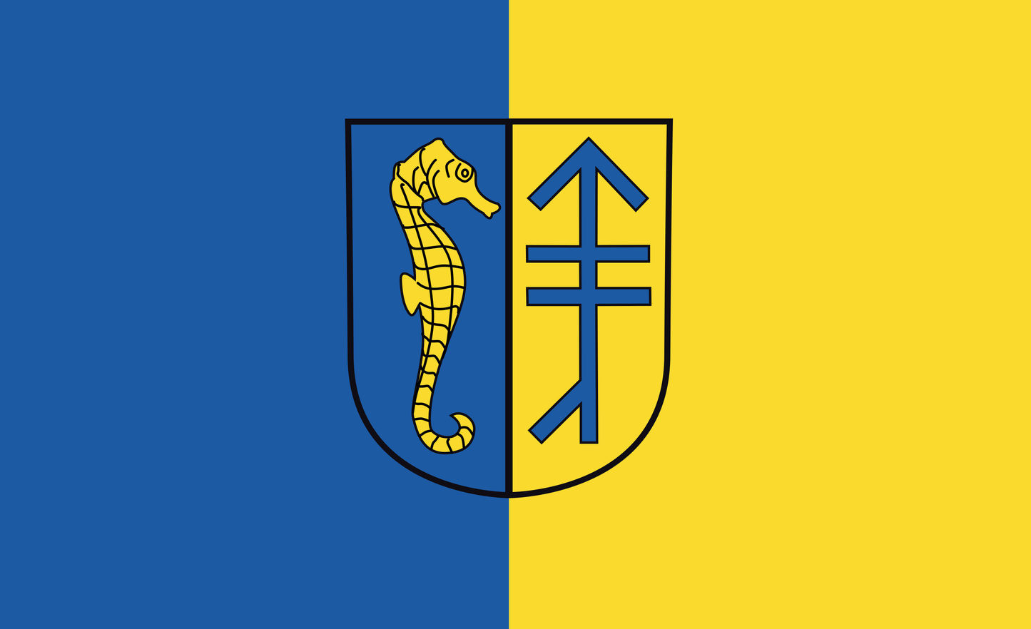 Hiddenseeflagge, Deutsche Inselnflagge, Deutschland, Bundesländerflaggen, Gemeindeflaggenlagge