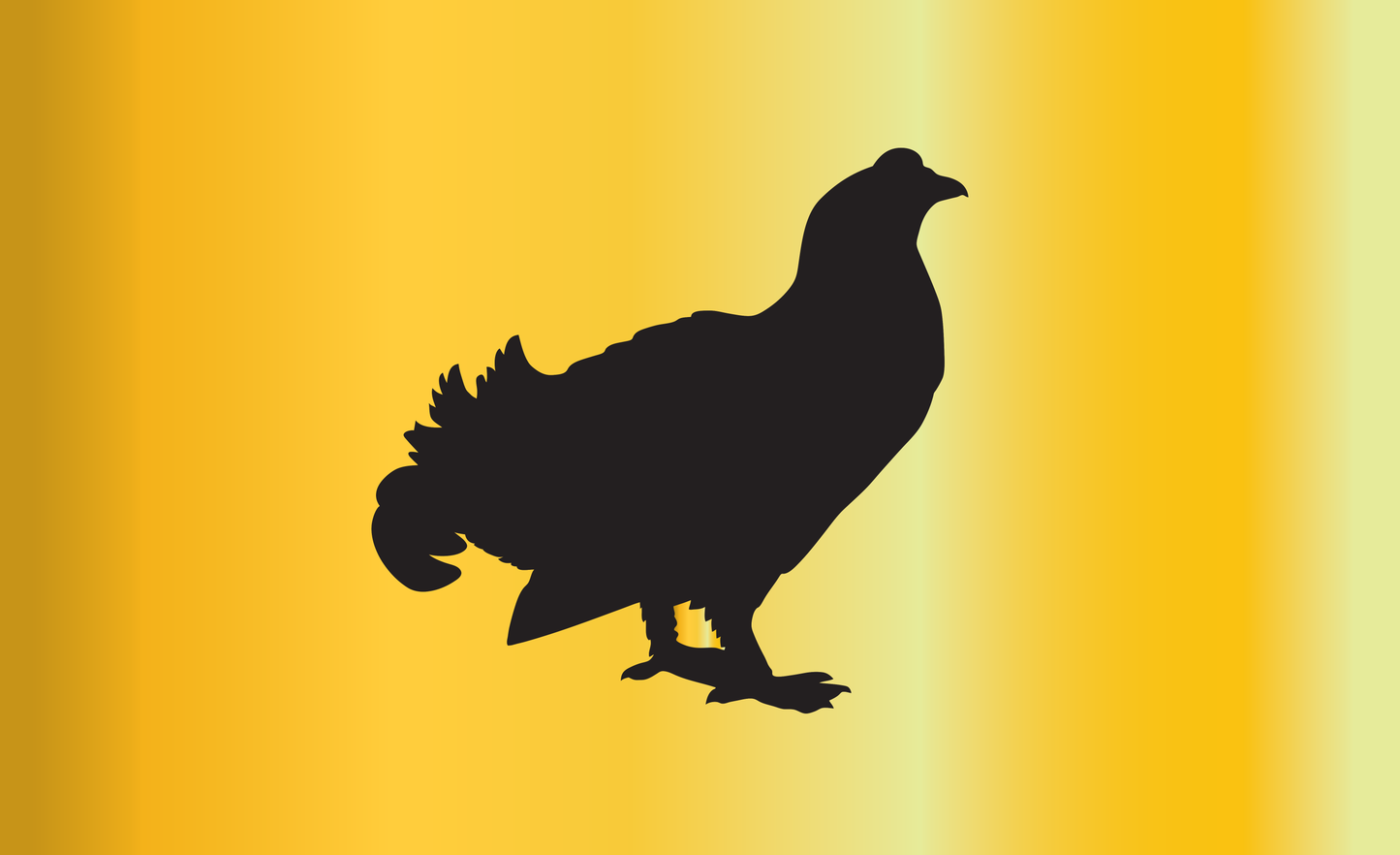 Huhn Gold Flagge