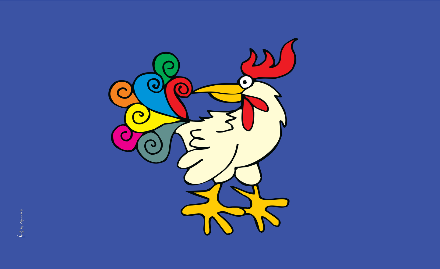 Huhn-Poppig-Flagge,Tierflaggen,Tierzüchter-Flaggen,Zoo,Vogelzüchter