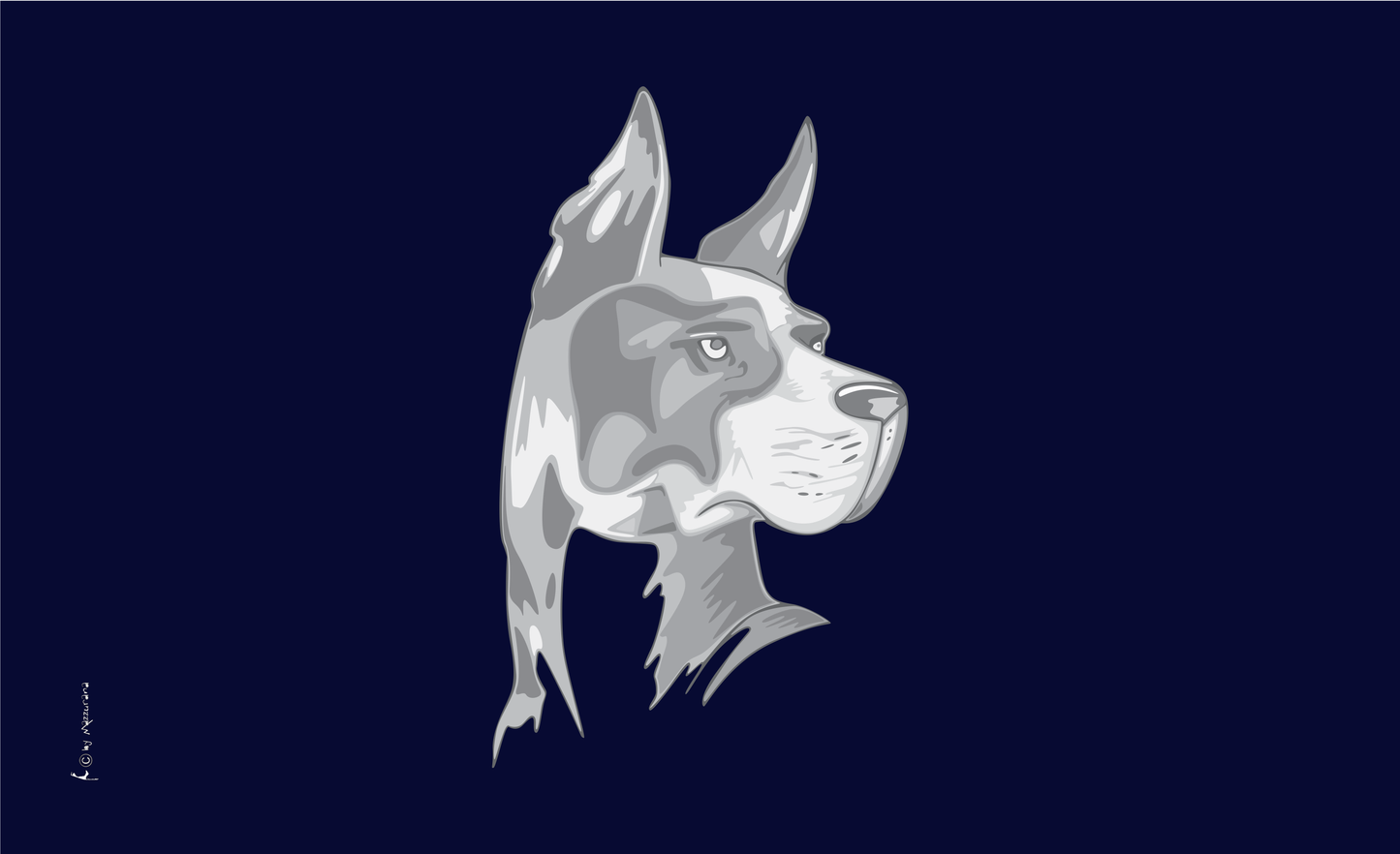 Dogge-Flagge,2, Hundeflagge ,Tierflaggen,,Sportflaggen, Vereinsfahnen, Verbandsflaggen