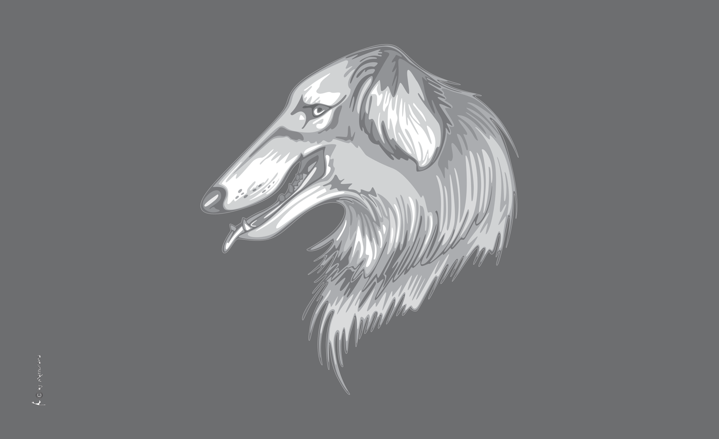 Windhund-Flagge,2, Hundeflagge ,Tierflaggen,,Sportflaggen, Vereinsfahnen, Verbandsflaggen