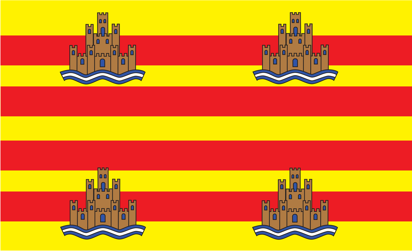 Ibiza Flagge, Balearen, Ibiza, Spanien, Spain