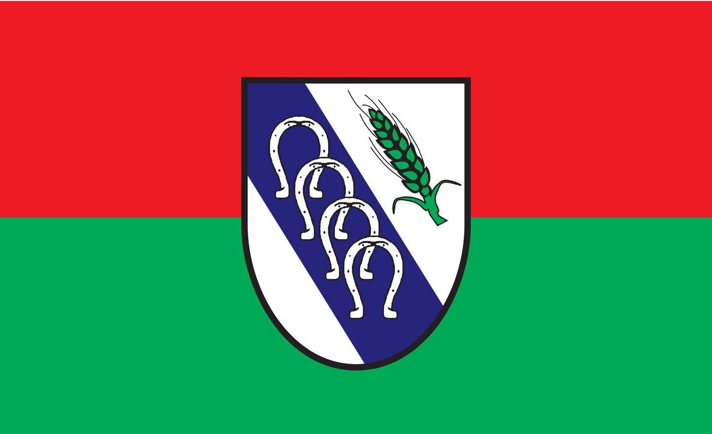 Isernhagenflagge, Niedersachsen, Deutschland, Bundesländerflaggen, Gemeindeflaggenlagge