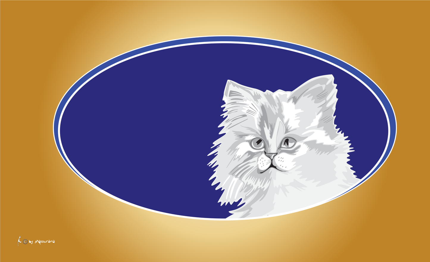 Katze-Flagge,Verlauf,Tierflaggen,Tierzüchter-Flaggen