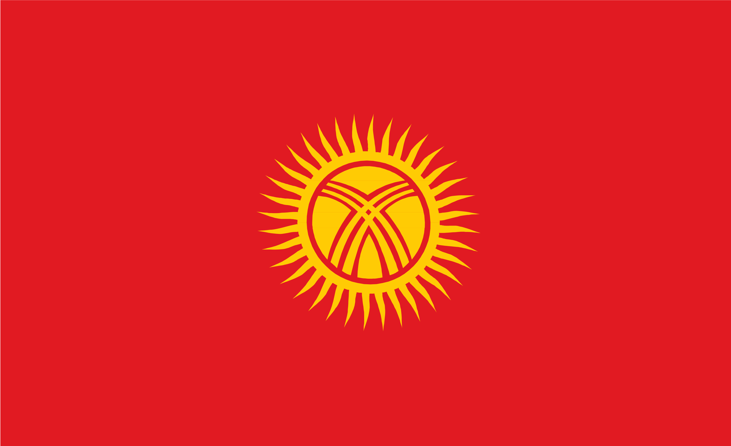Kyrgyzstan, Kirgisistan, Nationalfahnen