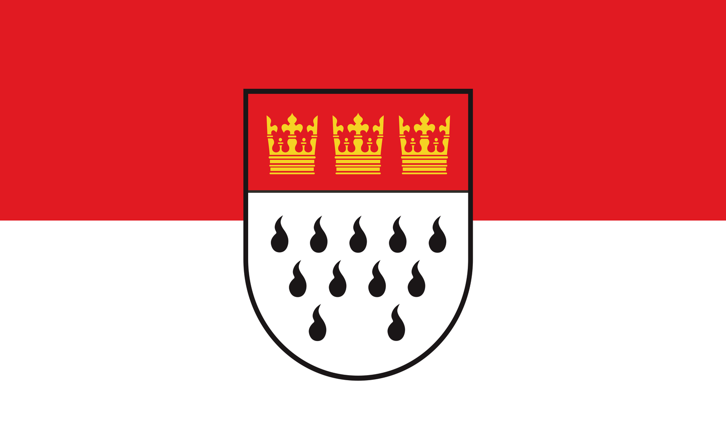 Köln Flagge historisch, Nordrhein-Westfalen