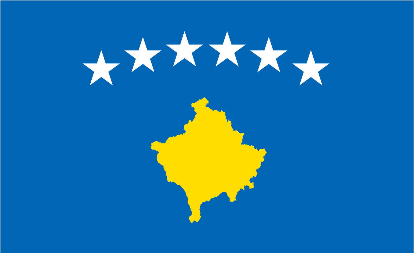 Kosovoflagge, Kosovo, Nationalflaggen, Nationalfahnen