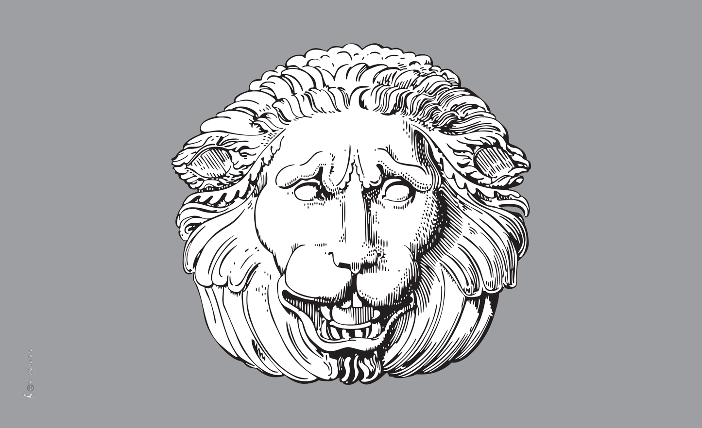 Löwenkopf-Flagge,2, Spassfahnen, Fantasiefahnen, Kinderfahnen