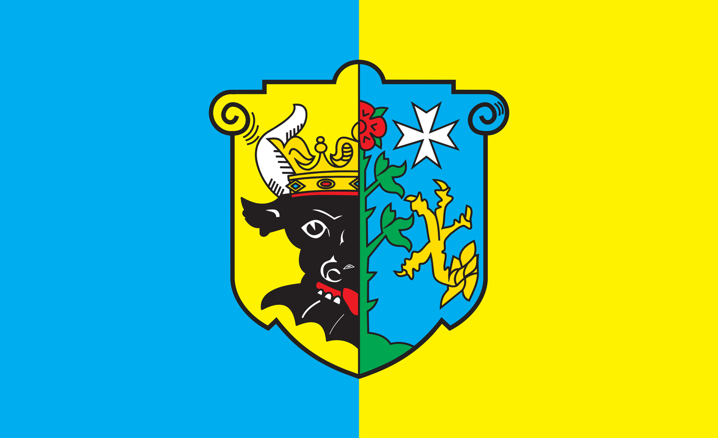 Ludwigslust Flagge, Mecklenburg Vorpommern