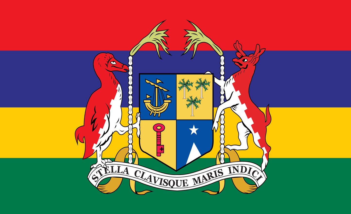 Maritius with coat of arms