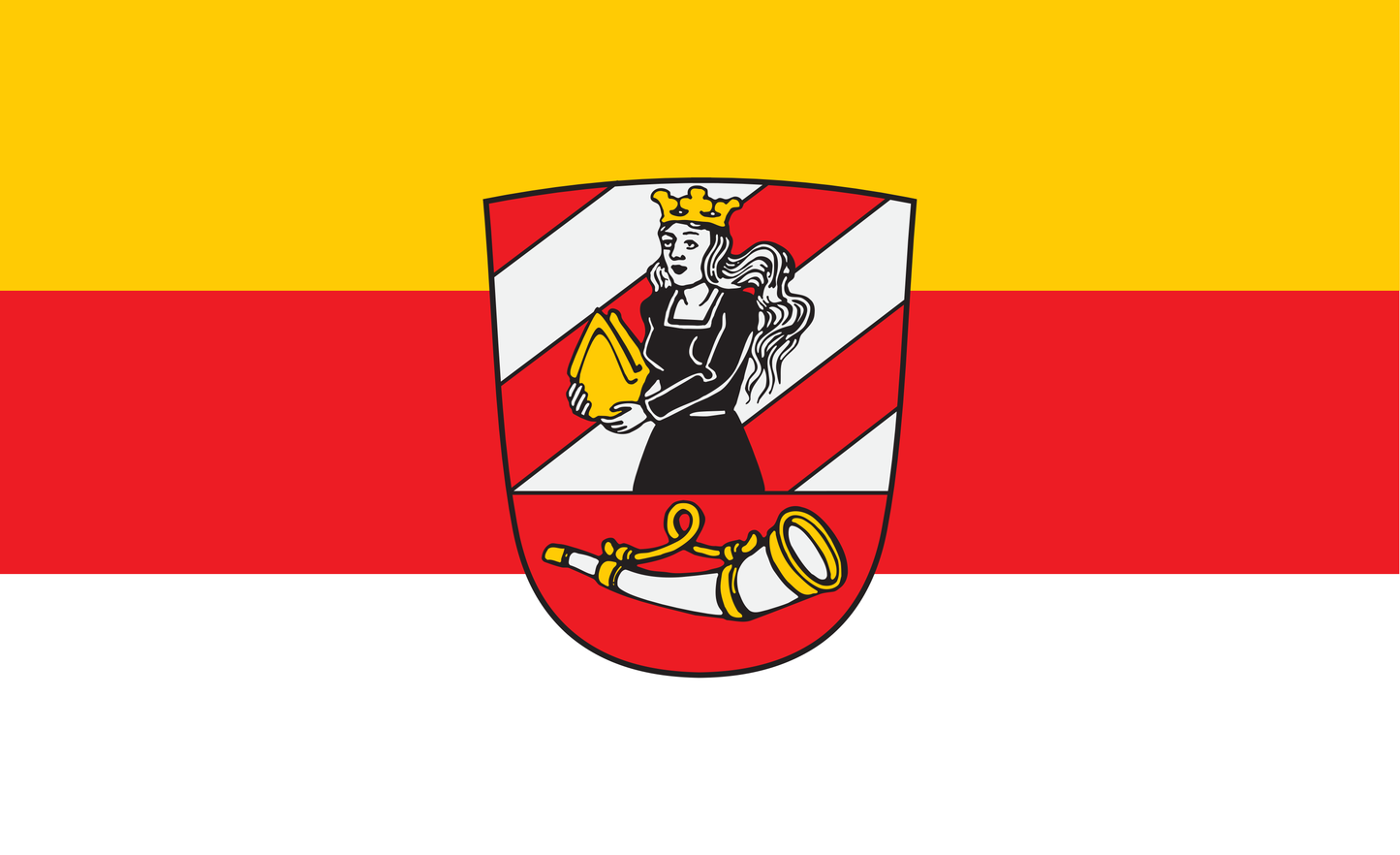 Neu Ulm Kreis Flagge Bayern