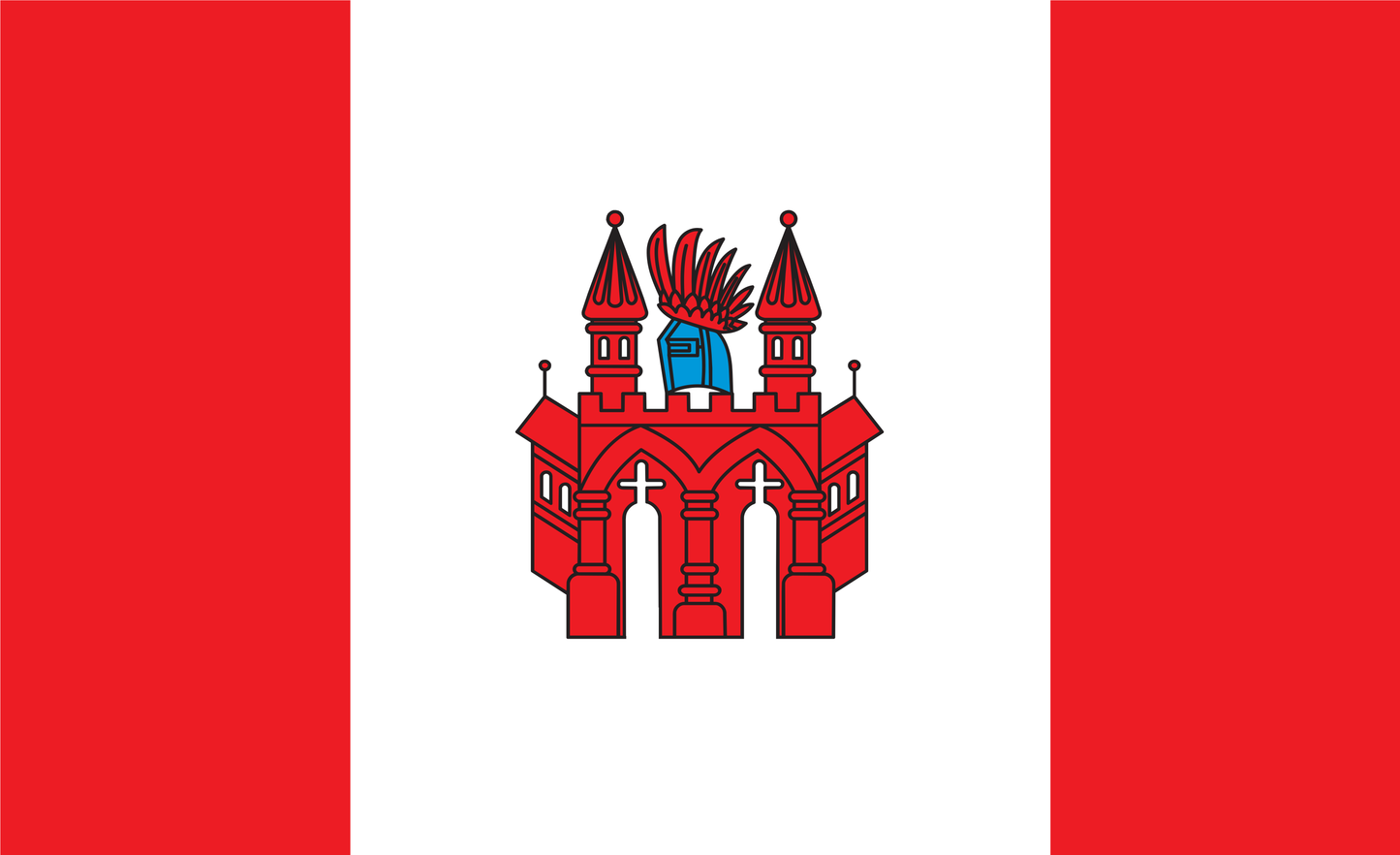 Neubrandenburg Flagge, Mecklenburg Vorpommern